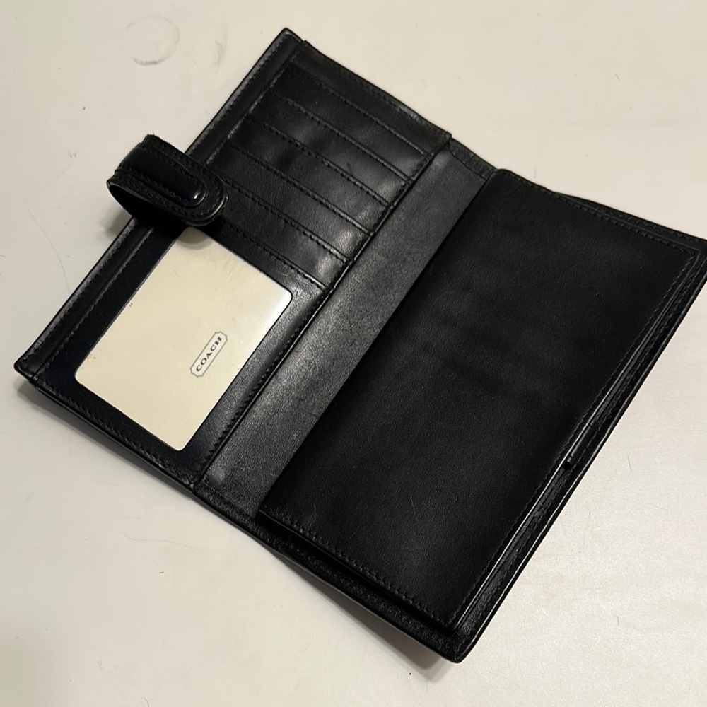 Coach Black Leather Wallet